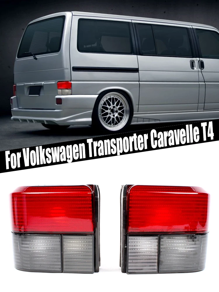 Rear Tail Brake Lamp Cover Fog Light Signal Lens For Volkswagen Transporter Caravelle T4 1992-2004 Smoked Red Tail Light Lamps