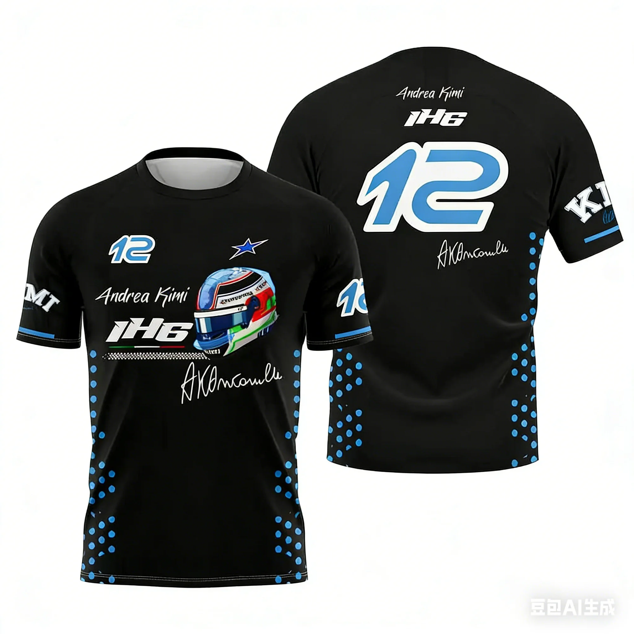 Новый-гоночный-автомобиль-2026-года-Футболка-с-3d-принтом-для-фанатов-12-driver-kimi-antonelli-мужская-спортивная-всесезонная-повседневная-футболка-с-коротким-рукавом