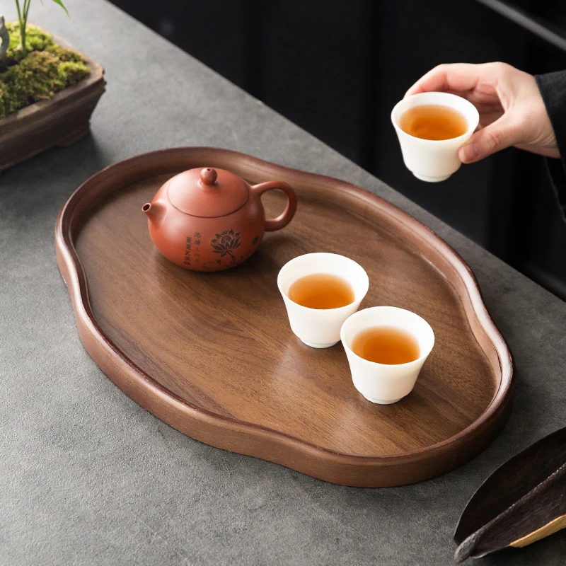 Irregular Afeteria Tea Tray Living Room Coasters Hospitality Office Tea Tray Dining Accessories Bandeja Madera Home Decorationgs