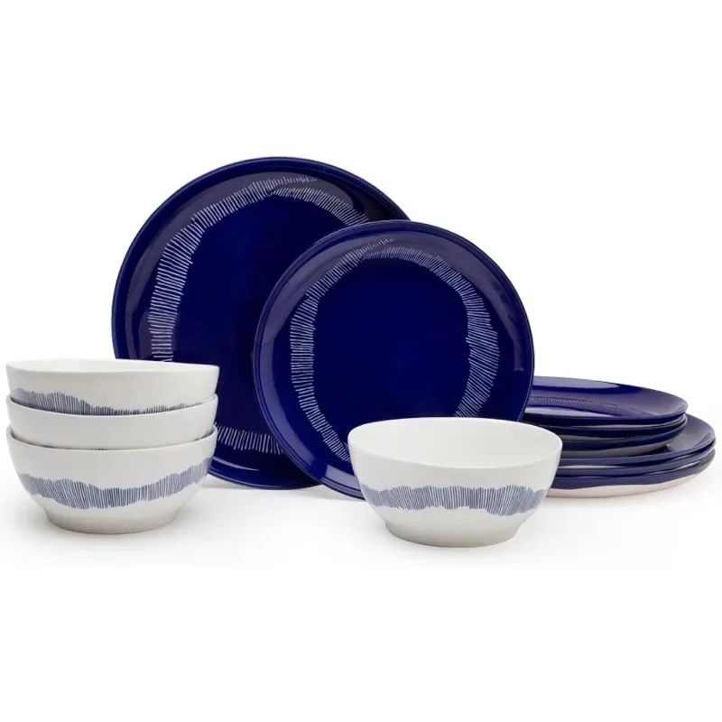 

Feast tableware Dinner Plates Bowls, Starter Plates | Stoneware Home Kitchen Essentials Sets