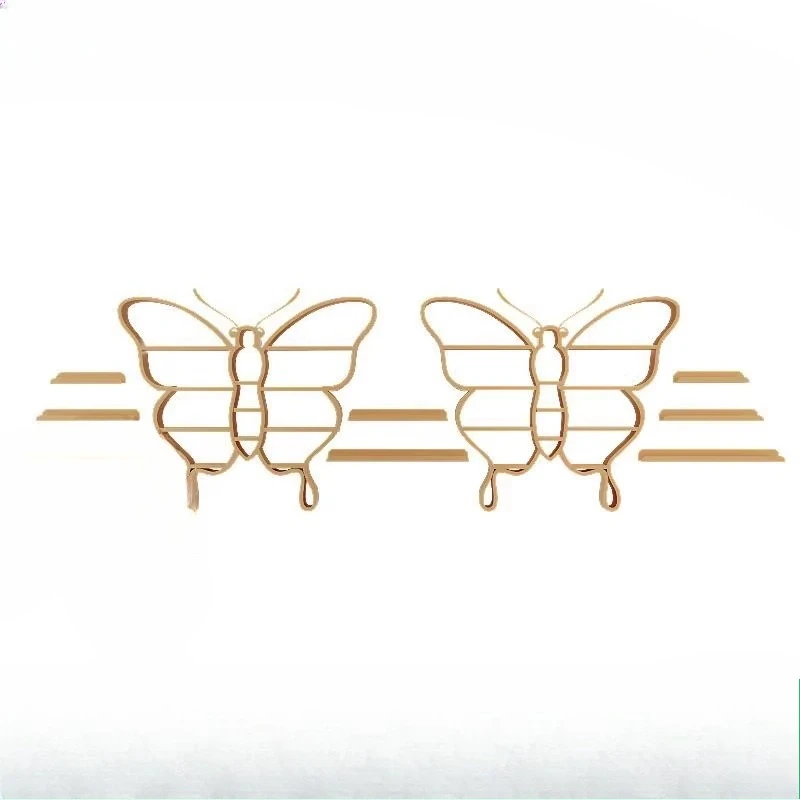 

Shelf Cosmetics Wall Mounted Wrought Iron Storage Display Cabinet