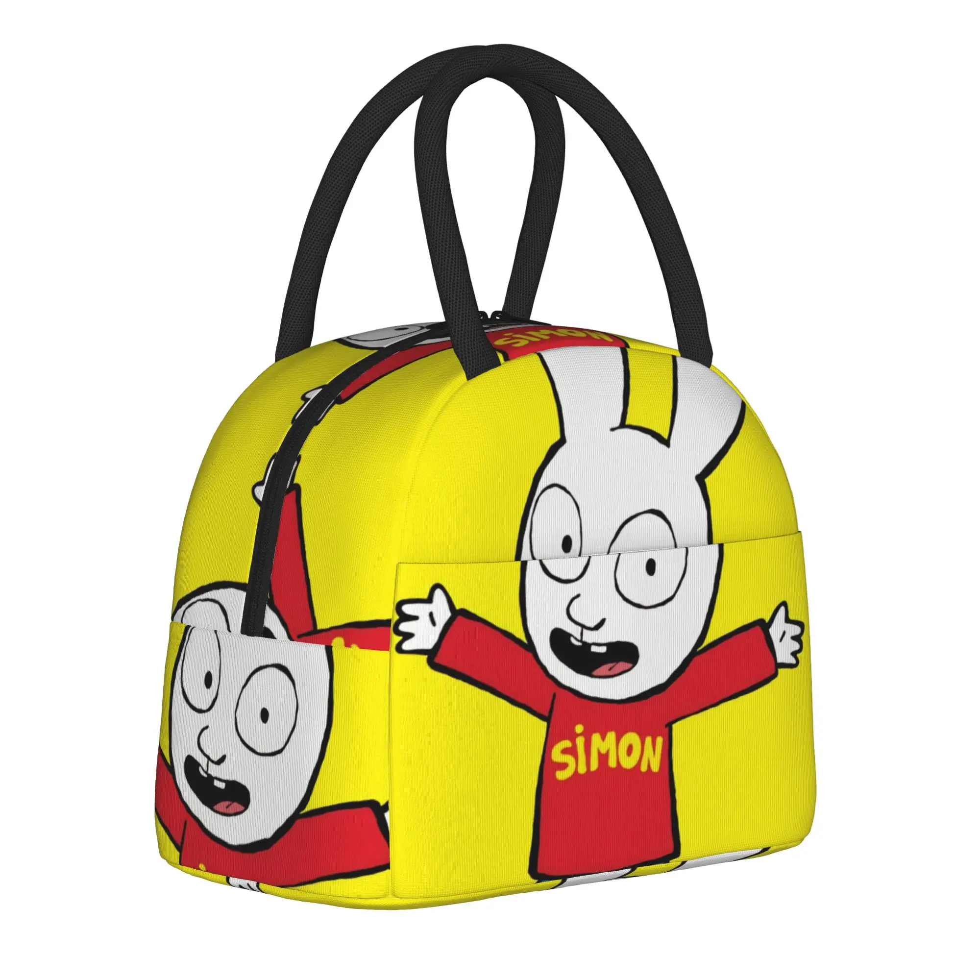 Simon Super Rabbit Insulated Lunch Bag for Men Women  Storage Food Box Reusable Cooler Thermal Lunch Boxes For Picnic