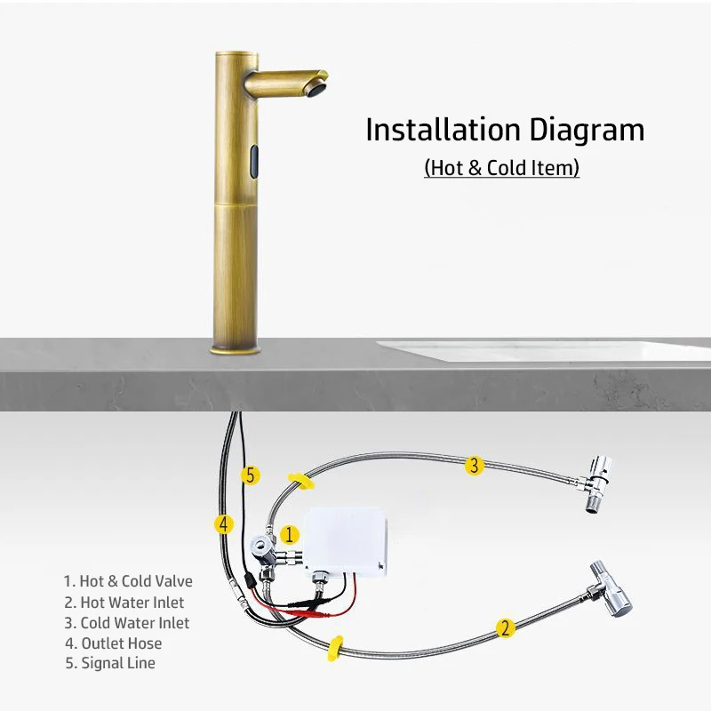 Sensor de movimento infravermelho torneira do banheiro inteligente touchless bacia pia deck montar escova antiga guindaste ouro luxo retro torneiras