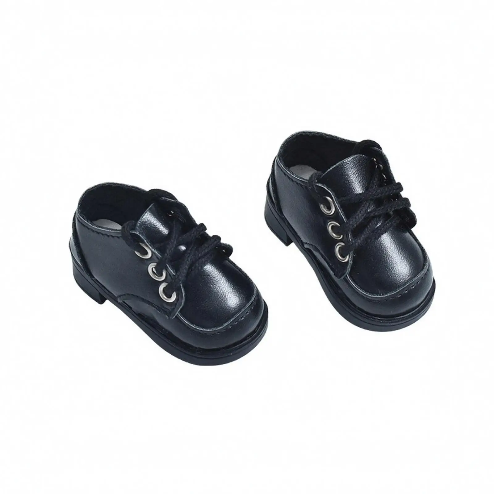 Miniature Loafer Shoes for 20cm Compatible BJD Dolls PU Leather Doll Footwear Accessory