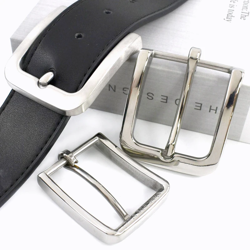 

1/2Pcs 35/40mm Stainless Steel Belt Buckle Heavy Duty Metal Pin Clasp Men's Waistband Head Jeans Fastener Hook DIY Accessories