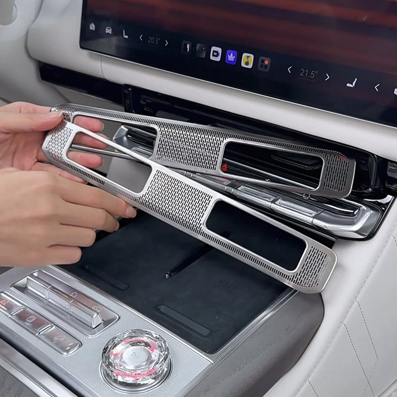 

For Zeekr 9X 2025 2026 Dashboard Air Outlet Frame Cover Central Control Air Conditioner Vent Cover Accessories