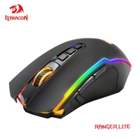 REDRAGON RANGER LITE M910-KS RGB USB 2.4G Wireless Gaming Mouse 8000 DPI 10 buttons Programmable for Computer gamer Mice laptop