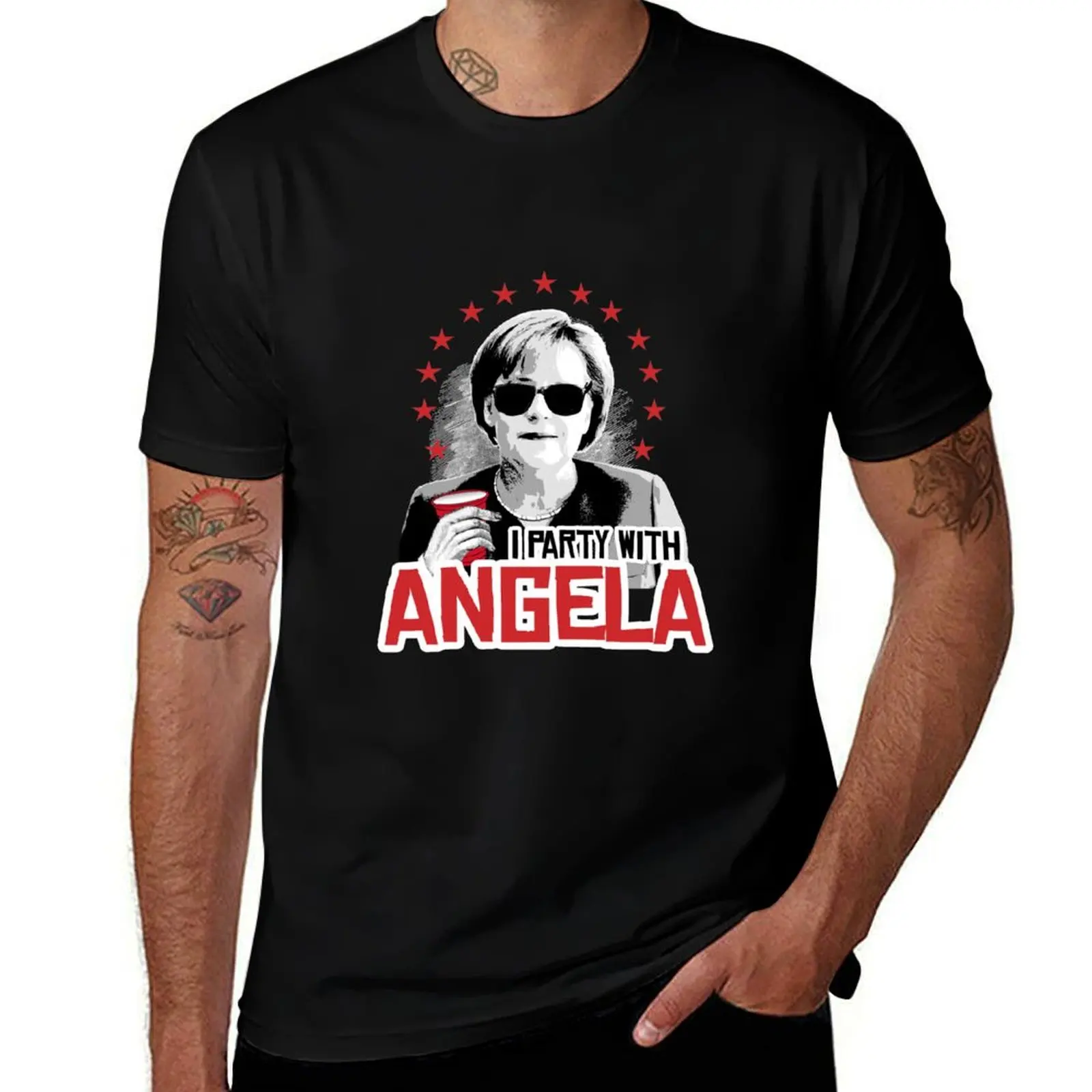 shirt t I t party shirts Angela with shirt man casual T-Shirt t with man cotton prints