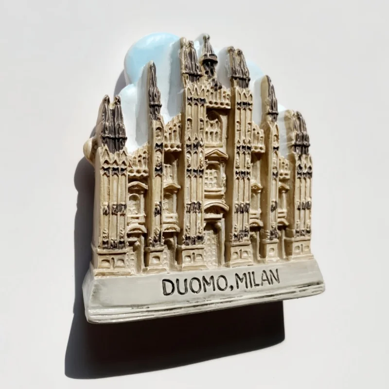 ميلانو، إيطاليا، ثلاثية الأبعاد الإبداعية، العمارة الكنيسة، الهدايا التذكارية السياحية، اللوحات المصنوعة يدوياً، الملصقات المغناطيسية الزخرفية