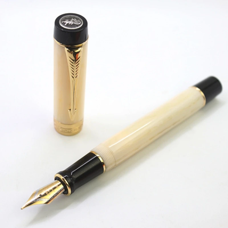 

Jinhao 100 Centennial Fountain Pen Resin Gold Arrow Clip F 0.5mm Nib office business Christmas gifts School Supplies Stationery