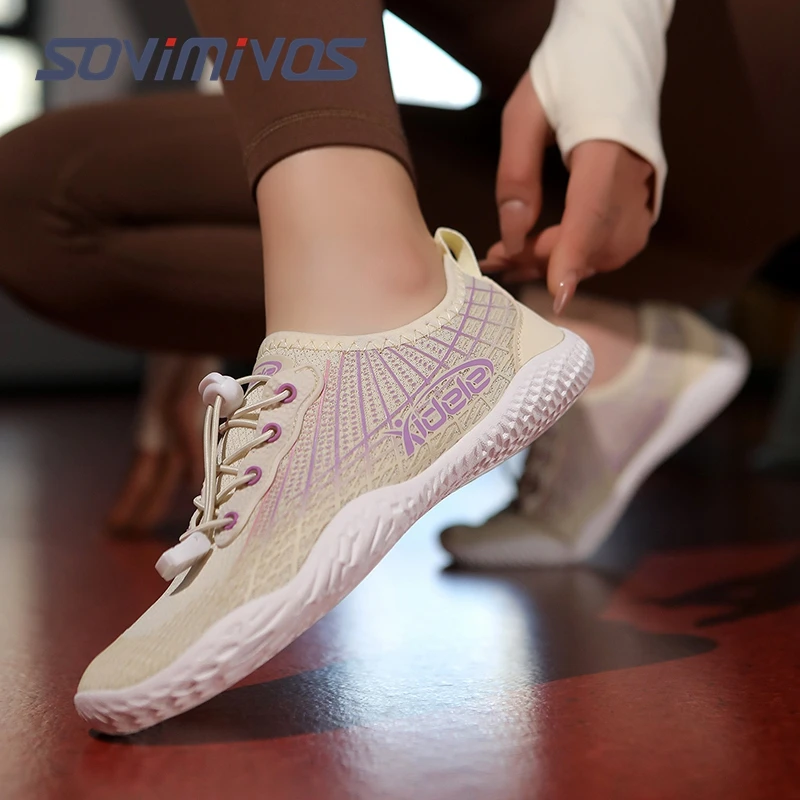 

Men's Barefoot Wide Toe Box Shoes - Minimalist Barefoot Shoes with Zero Drop Sole Extra Wide Slip on Walking Shoes for Man Women