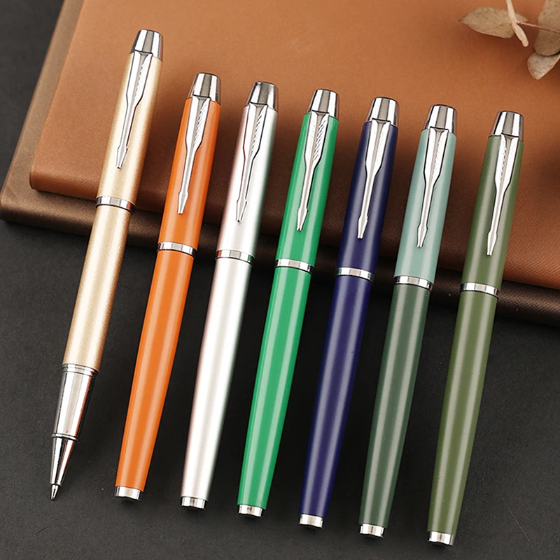 Luxury Metal Ball Point Pen Clip Signature Ballpoint Pens for Business Writing Office Stationery Signature Pen Men Women Gifts