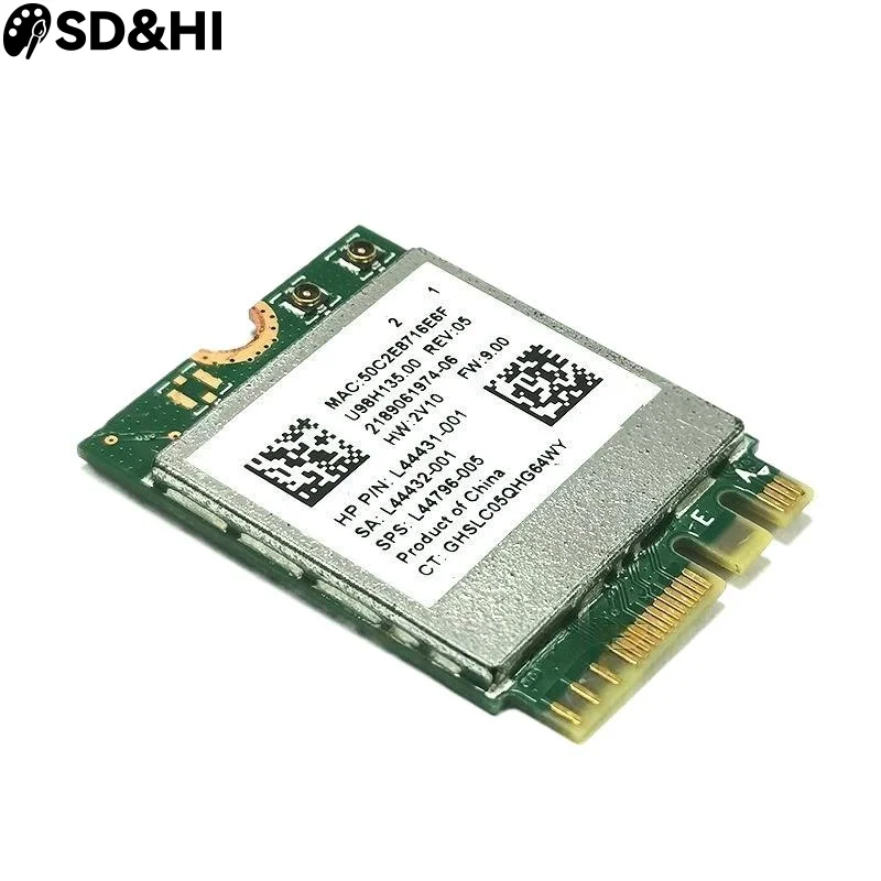 

1 Set 2.4Ghz Bluetooth-compatible WIFI Card IPX Connector Card RTL8822CE Dual-Band 802.11ac 1200Mbps M2 Wifi Card