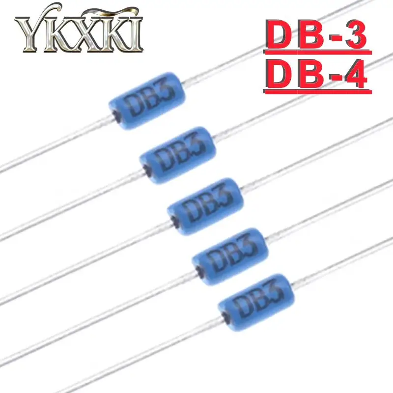 50-100PCS/LOT DB-3 DB-4 DO-35 bidirectional trigger diode with new row and direct insertion blue trigger tube DB3 DB4