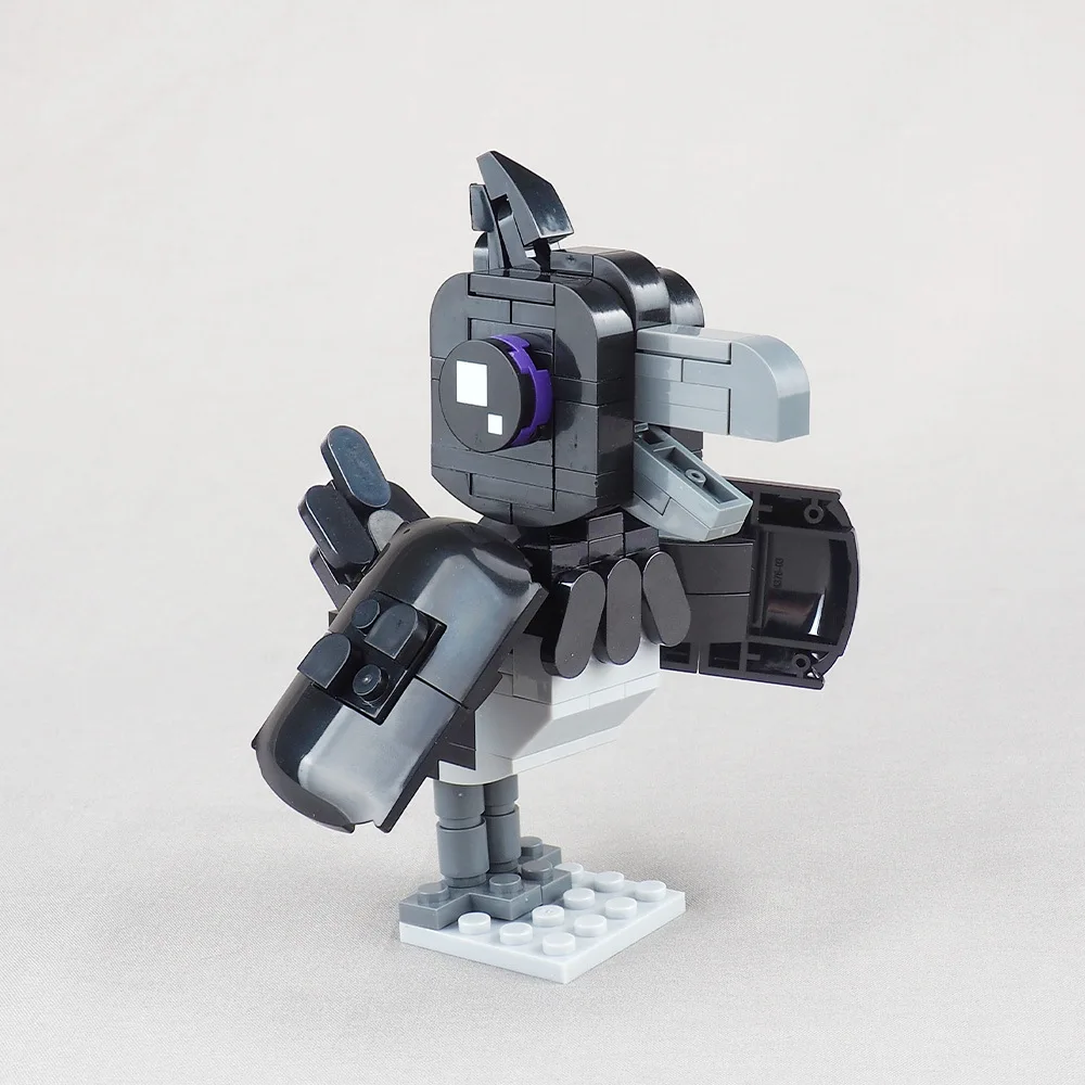 Moc corvo groundskeeper bloco de construção perseguição cena batalha modelo equipamentos acessórios pequenas partículas montagem tijolos brinquedo