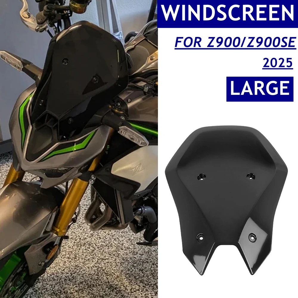 

Motorcycle Touring Windshield Windsceen For Kawasaki Z900 Z900SE Z900 SE ABS 2025 Large Meter Visor Wind Screen Deflector Z 900