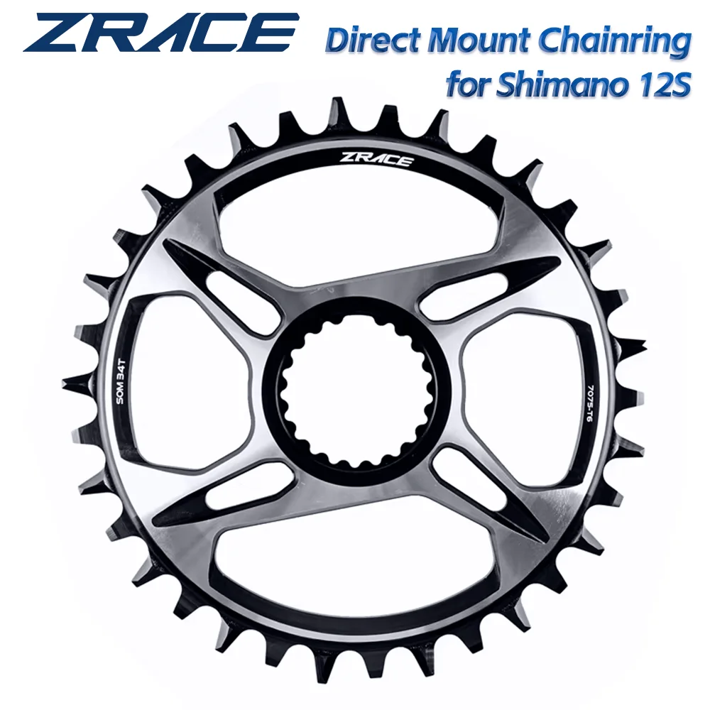 ZRACE 12s tarcze 32T/34T/36T/38T 7075AL do korby SHIMANO Direct Mount, FC-M9100 FC-M8100 FC-M7100,SM-CRM95 SM-CRM85 SM-CRM75