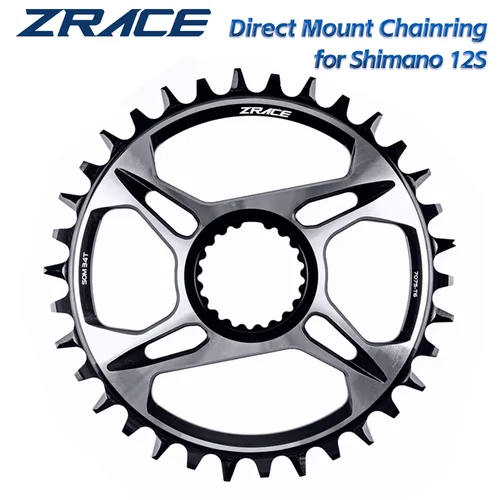 ZRACE 12s Platos 32T/34T/36T/38T 7075AL para manivela de montaje directo SHIMANO, FC-M9100 FC-M8100 FC-M7100,SM-CRM95 SM-CRM85 SM-CRM75