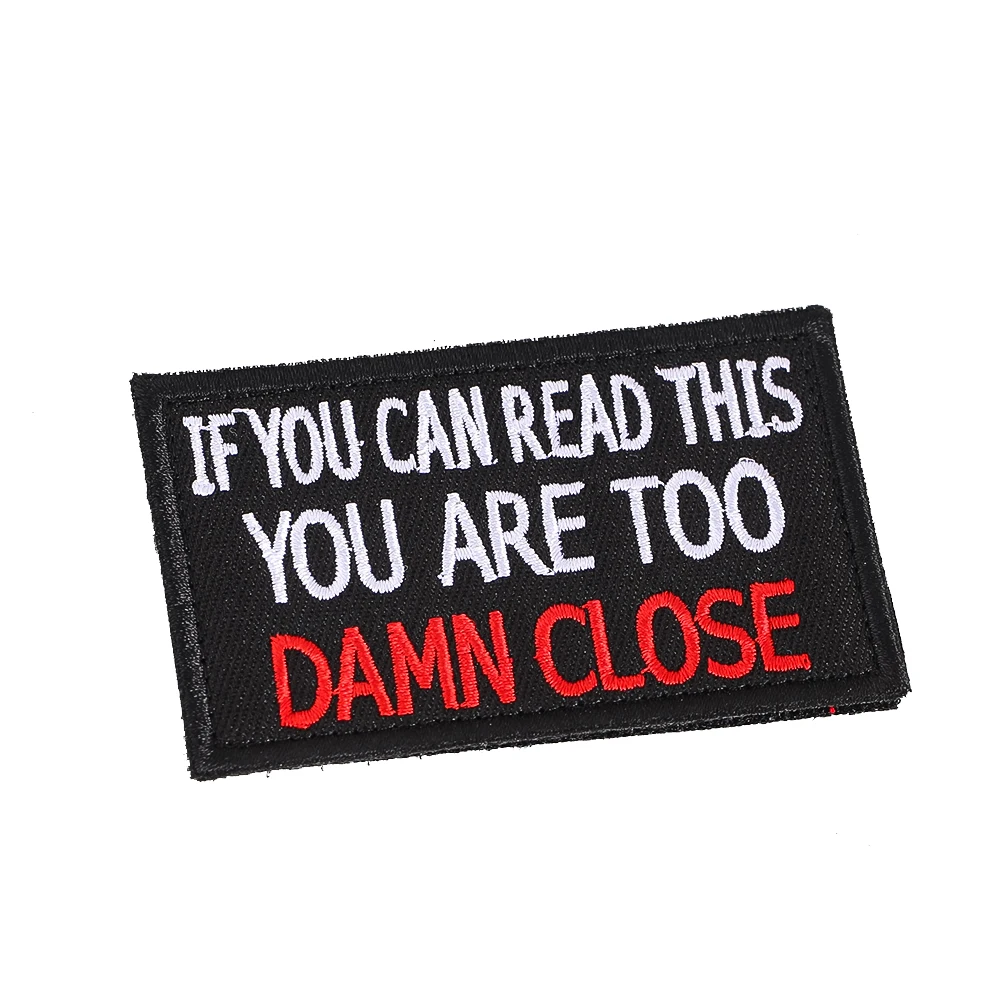 

Multiple English Words Embroidered Patch Hook and Loop Creative Text Badge for Jacket Backpack Streetwear Style Decoration