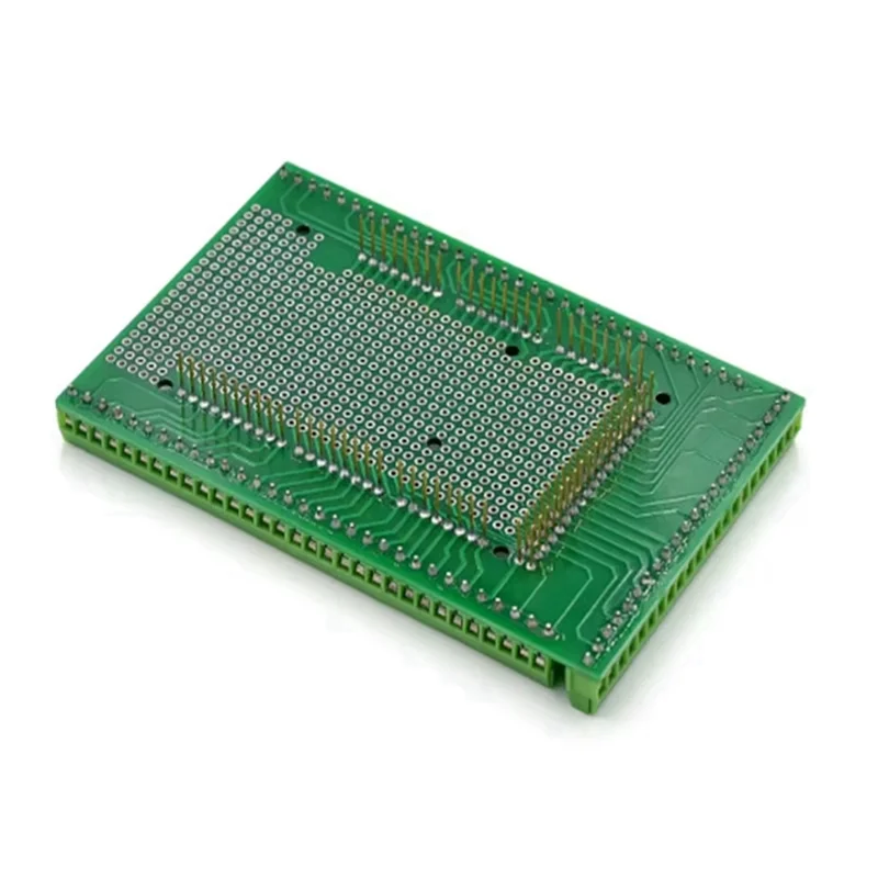 Compatível com MEGA2560 Kit de placa de proteção de bloco de terminais de parafuso de protótipo PCB de dupla face para Arduino Mega 2560 R3-[A04I]