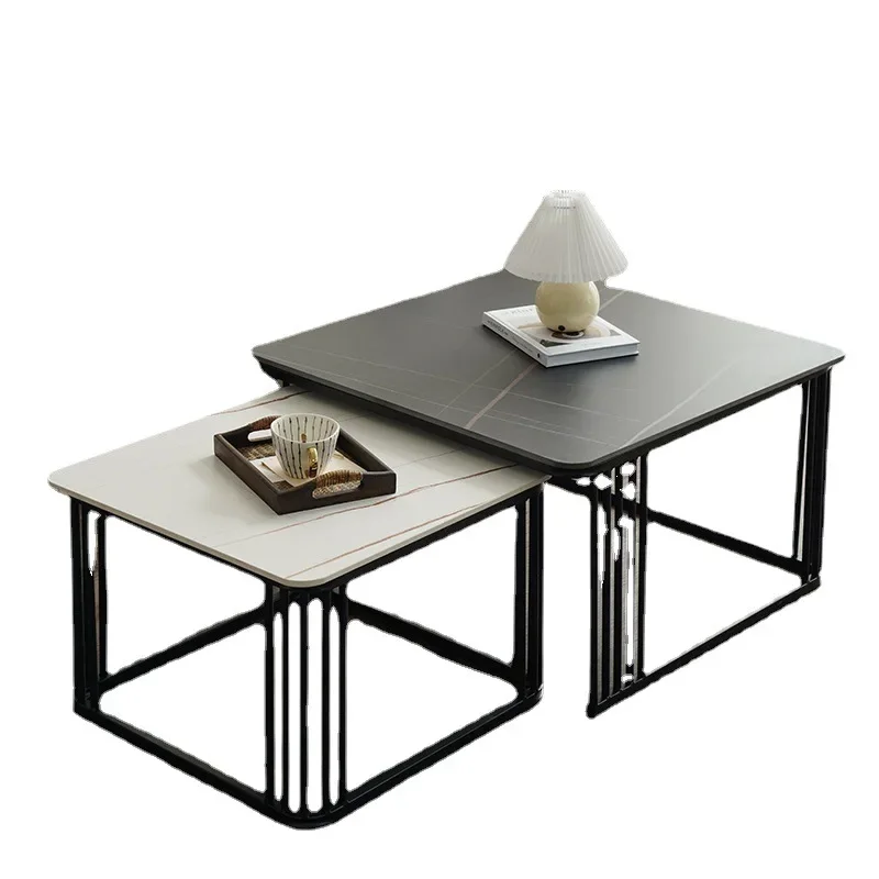 Expandable Gloss Small Coffee Table Italian Design Luxury Table Living Room Modern Coffee Table Outdoor Mesa Centro Side Tables