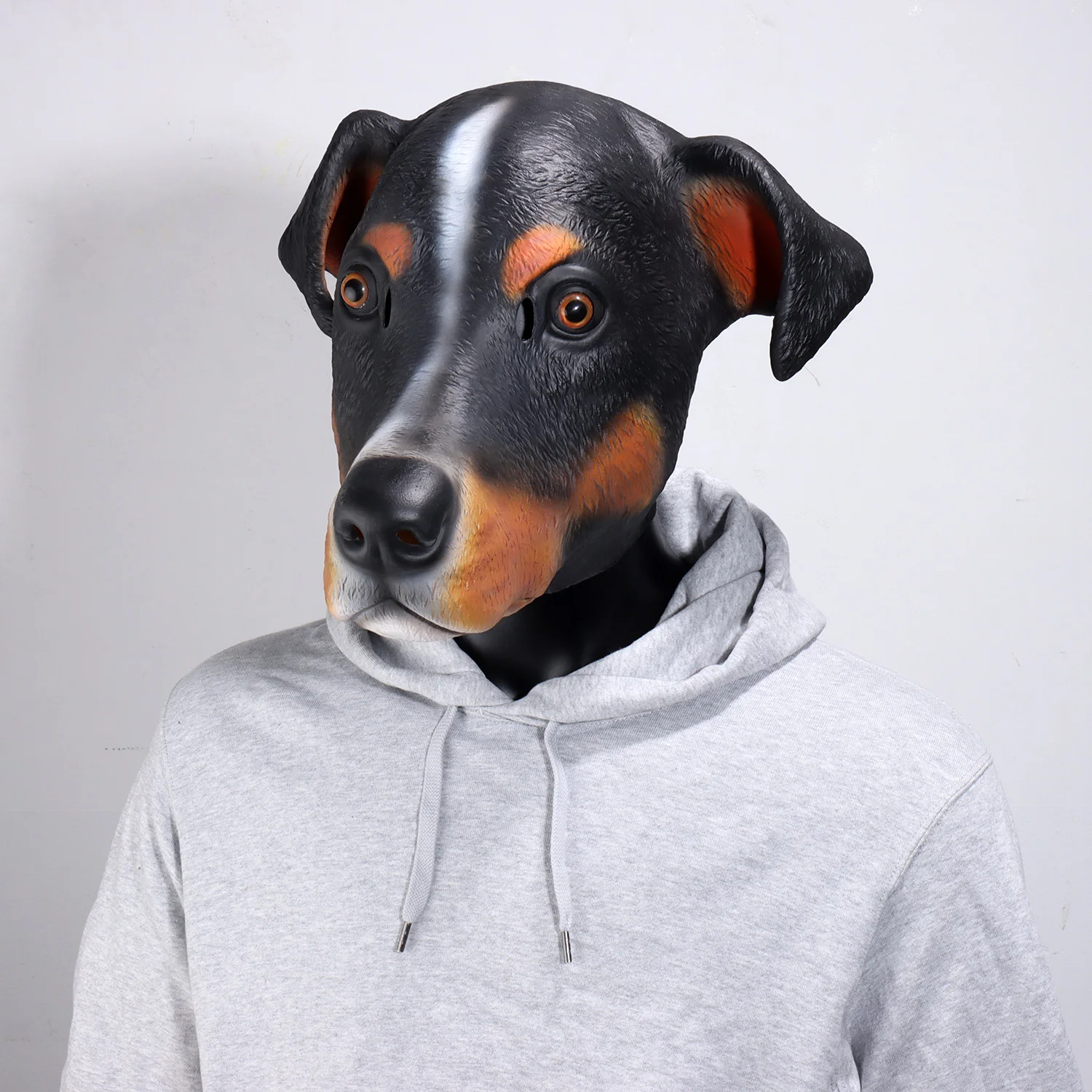 Niedliche Hundemaske Cosplay Lustige große Ohrhunde Tier Latex Helm Halloween Karneval Dress Up Bar Maskerade Party Kostüm Requisiten