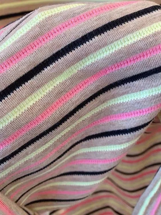 Nouveau grande taille ample rayé couleur Blo ort Sve T-irt femmes confortable respirant coréen Sle haut décontracté