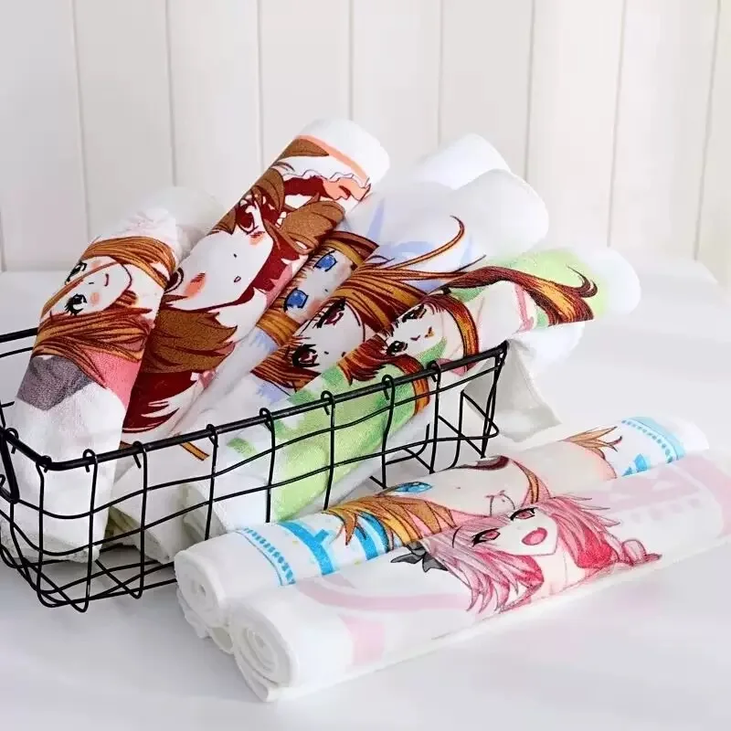 Japanese Heat-Activated Transformation Towel Soft Absorbent Washcloth Magical Anime Character Changing Towel for Bathroom