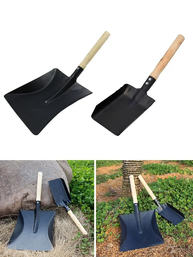 1pc Chimney Shovel For Gardening Ovens Grills Household Fireplace Tool Steel Dustpan Ash Shovel Fireplace Cleaning Tool Parts