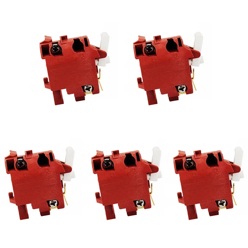 

Trigger Button Switch Red Trigger Button Switch For GWS7-125 Angle Grinder,Power Tools Accessories 5Pc