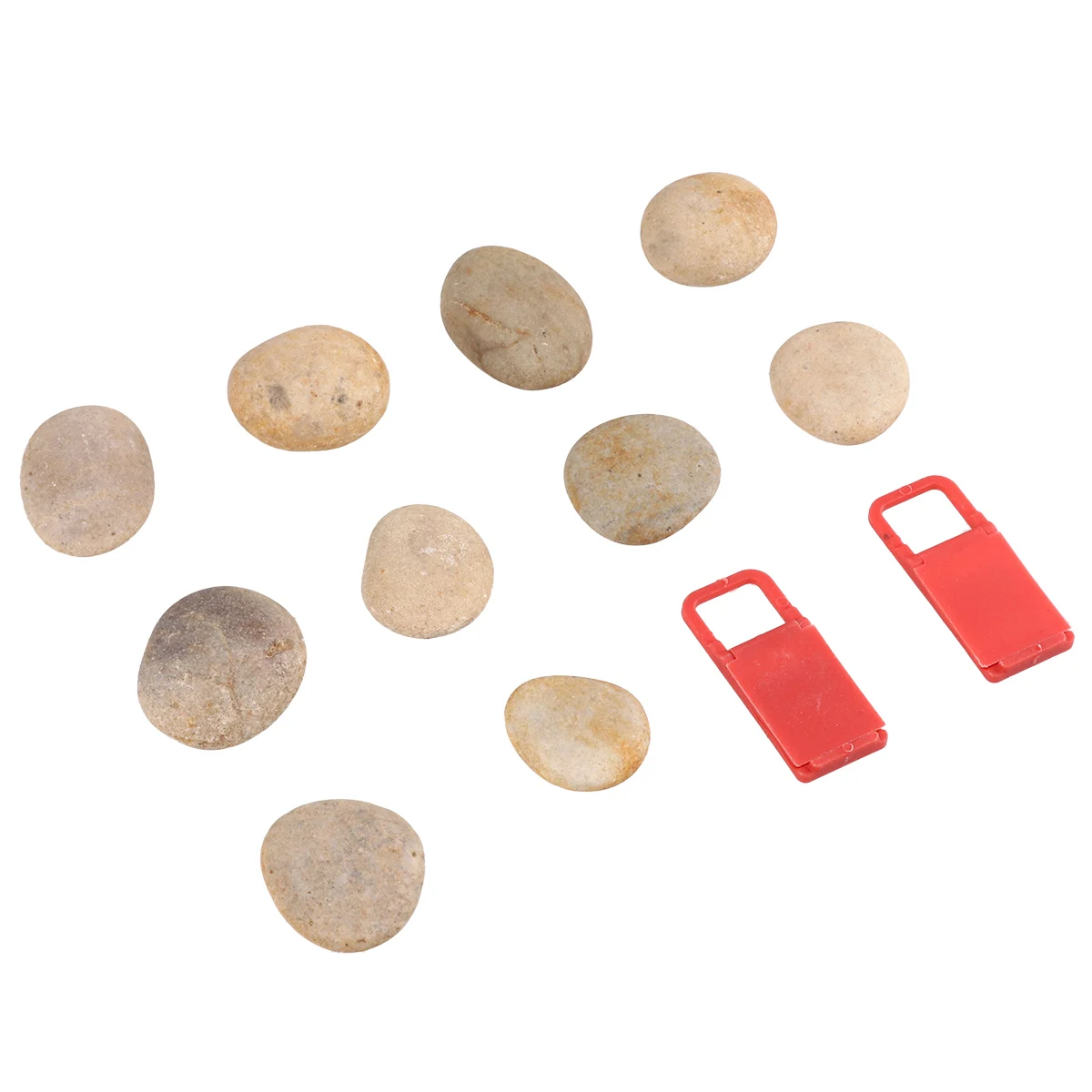 

Natural Pebbles Painting Stones Set with Bracket for DIY Landscaping Flowerpots Fish Tanks Decorative Rocks Hand Drawn