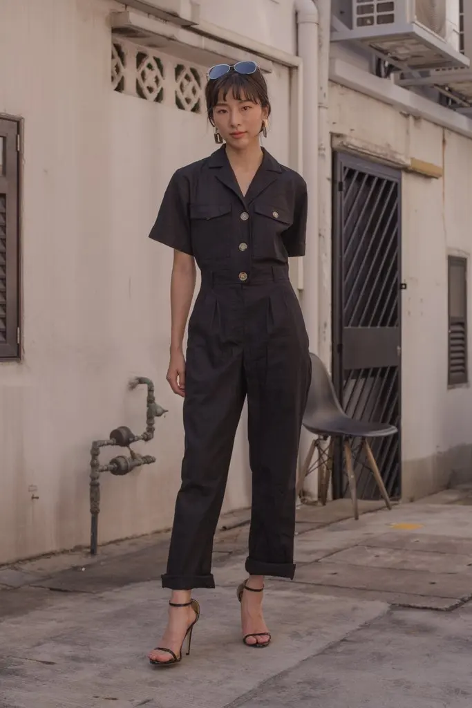 YUTU&MM Homemade Cotton linen mid-sleeve jumpsuit summer new thin fabric 9-point pants 5-point sleeves MM-109