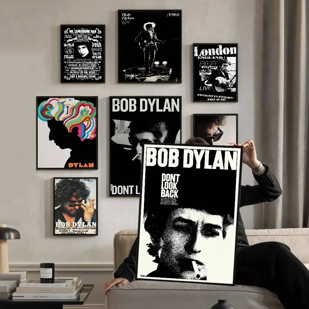 المغني الكلاسيكي بوب ديلان الفيلم الكلاسيكي الملصقات خمر غرفة بار مقهى ديكور الشمال ديكور المنزل #1