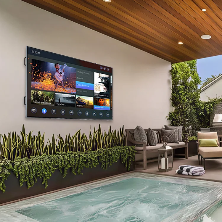 

High definition resolution 4K station sign swimming pool digital signage display outdoor wall mounted LCD advertising TV