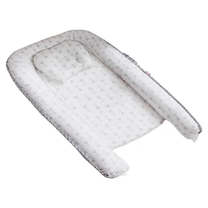 

Baby Lounger Adjustable Newborn Lounger Crib Baby Nest Bed With Pillow Portable Crib Travel Bed Infant Toddler Cotton Cradle