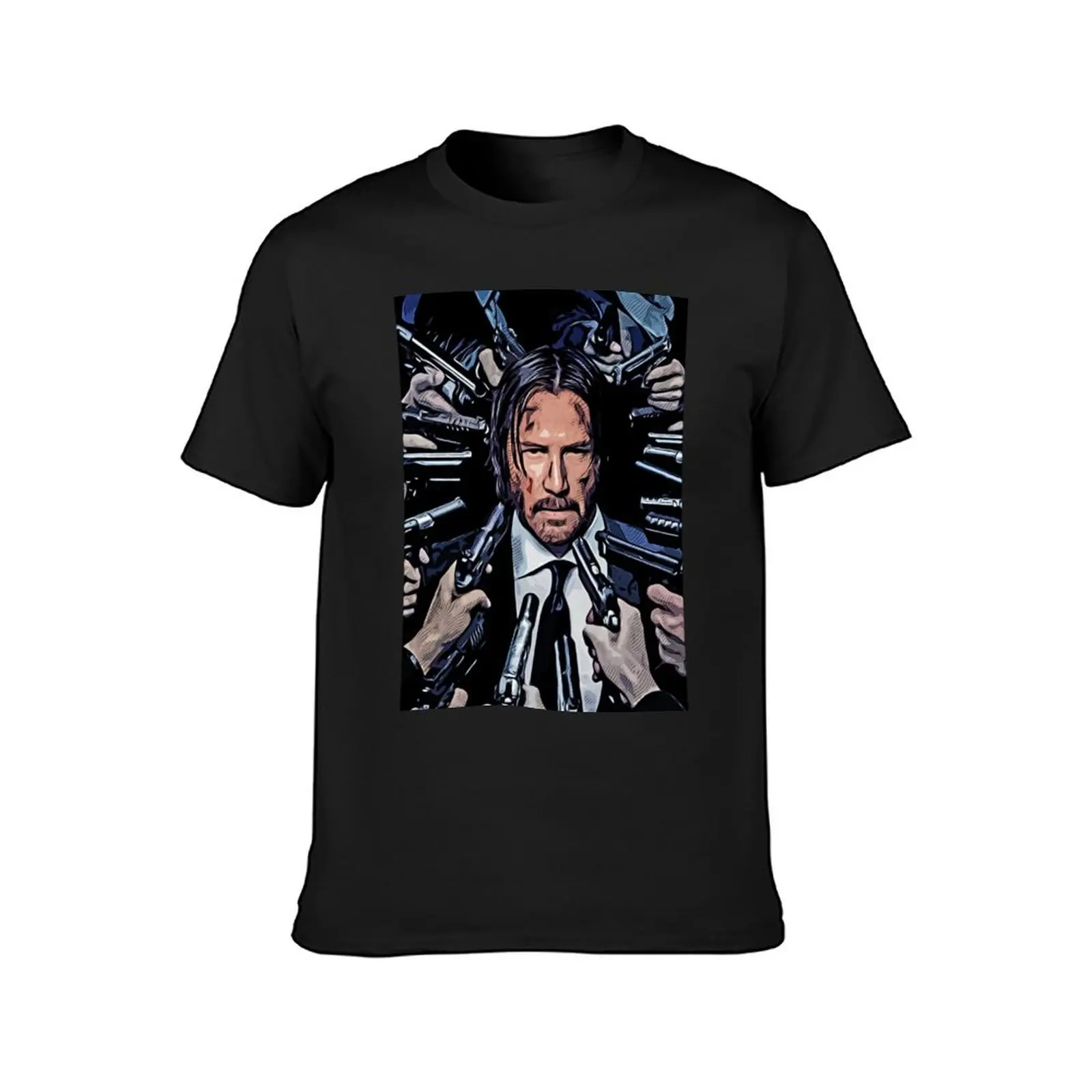 John wick T-Shirt summer tops vintage clothes mens plain t shirts