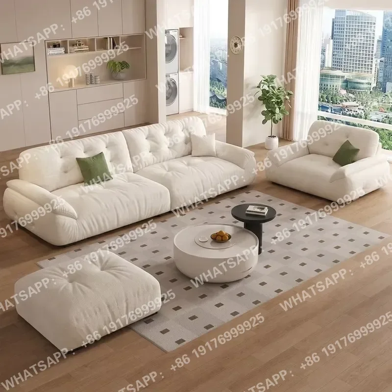 Cream Style Cloud Sofa Set Soft Modern Module Living Room Sofas for Home Popular Unique Designer Sofas High-quality Sofa