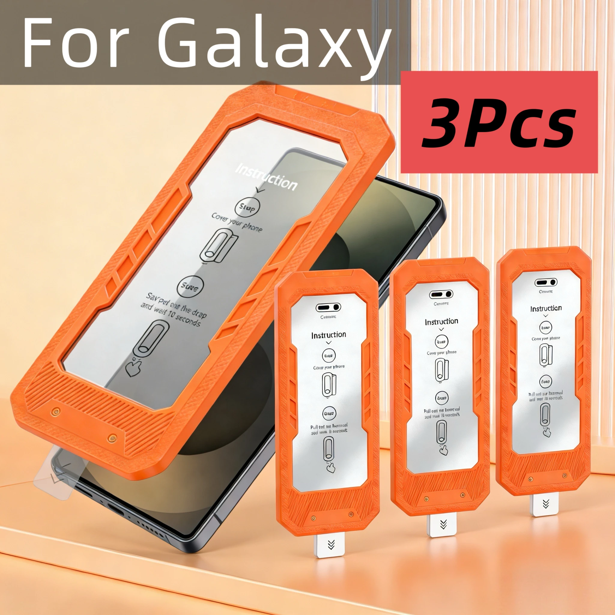 

HD Tempered Glass Screen Protector for Samsung Galaxy S24/S25/S26 Series, Bubble-Free Dust-Free Easy Installation, 3 Pack