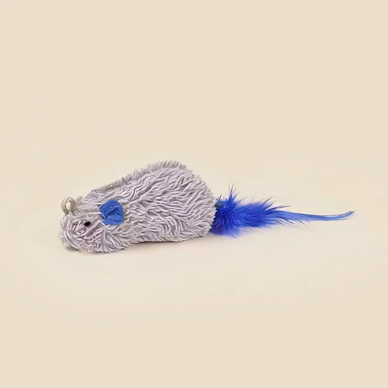 Ratoncito chirriante para gatos – Peluche resistente a mordidas - imagen 5