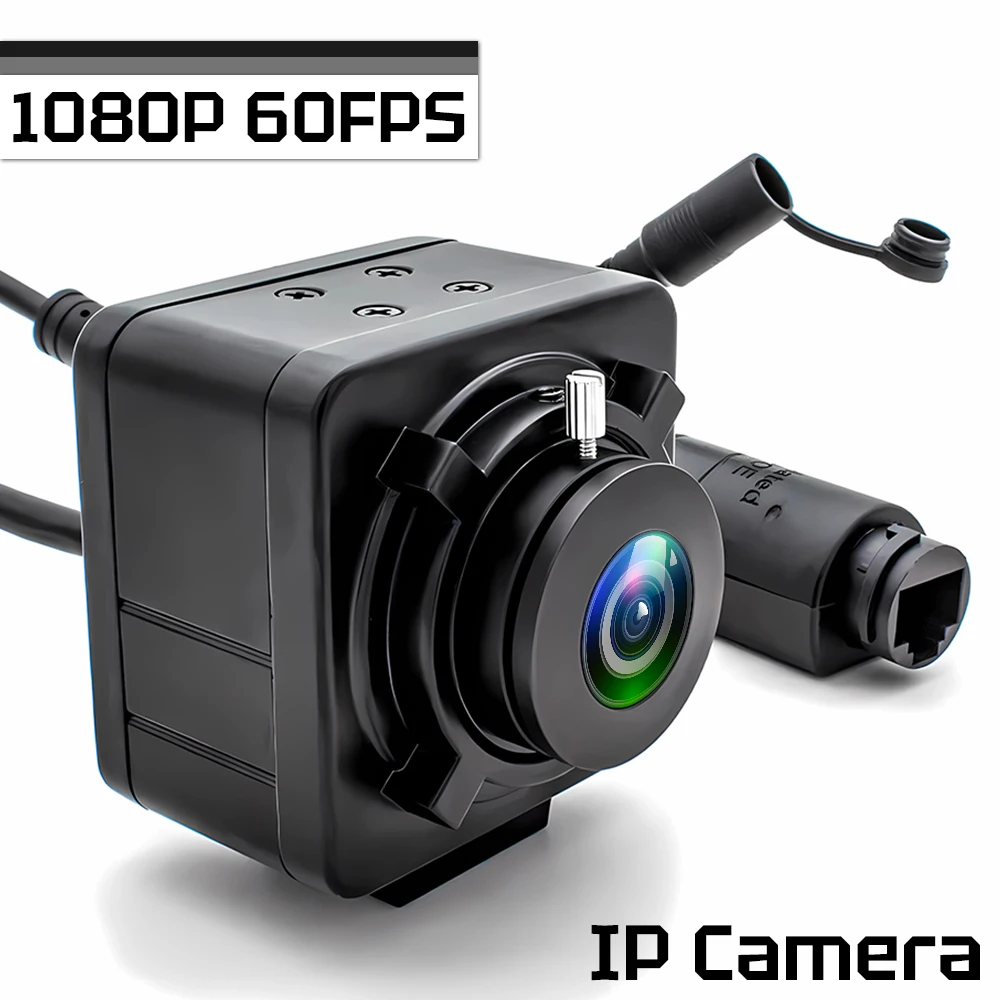 WGWK 1080P 60fps IP Camera With 1.8mm 153 Degree Wide Angle Fisheye Lens 5-50mm Varifocal CS Lens Onvif RTSP POE Security Camera