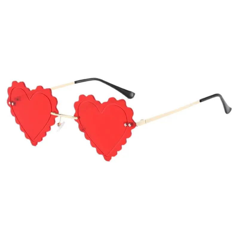 Heart Shaped Glasses Cute Love Eyewear Heart-Shaped Fun Eyewear Prom Decorative Driving Sunglasses For Kids Adults