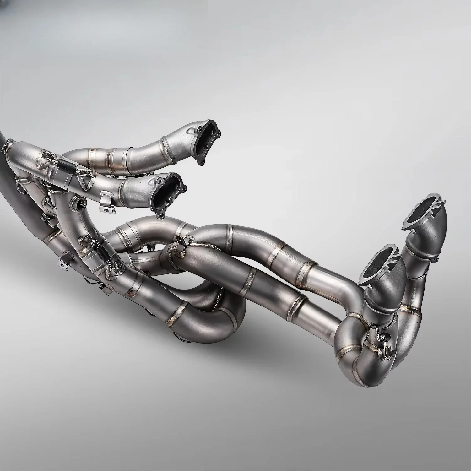 NlkHanm Panigale/Streetfighter V4/V4S SP 2018-2024 Motorcycle Exhaust Silver Ti Alloy Full System Modification