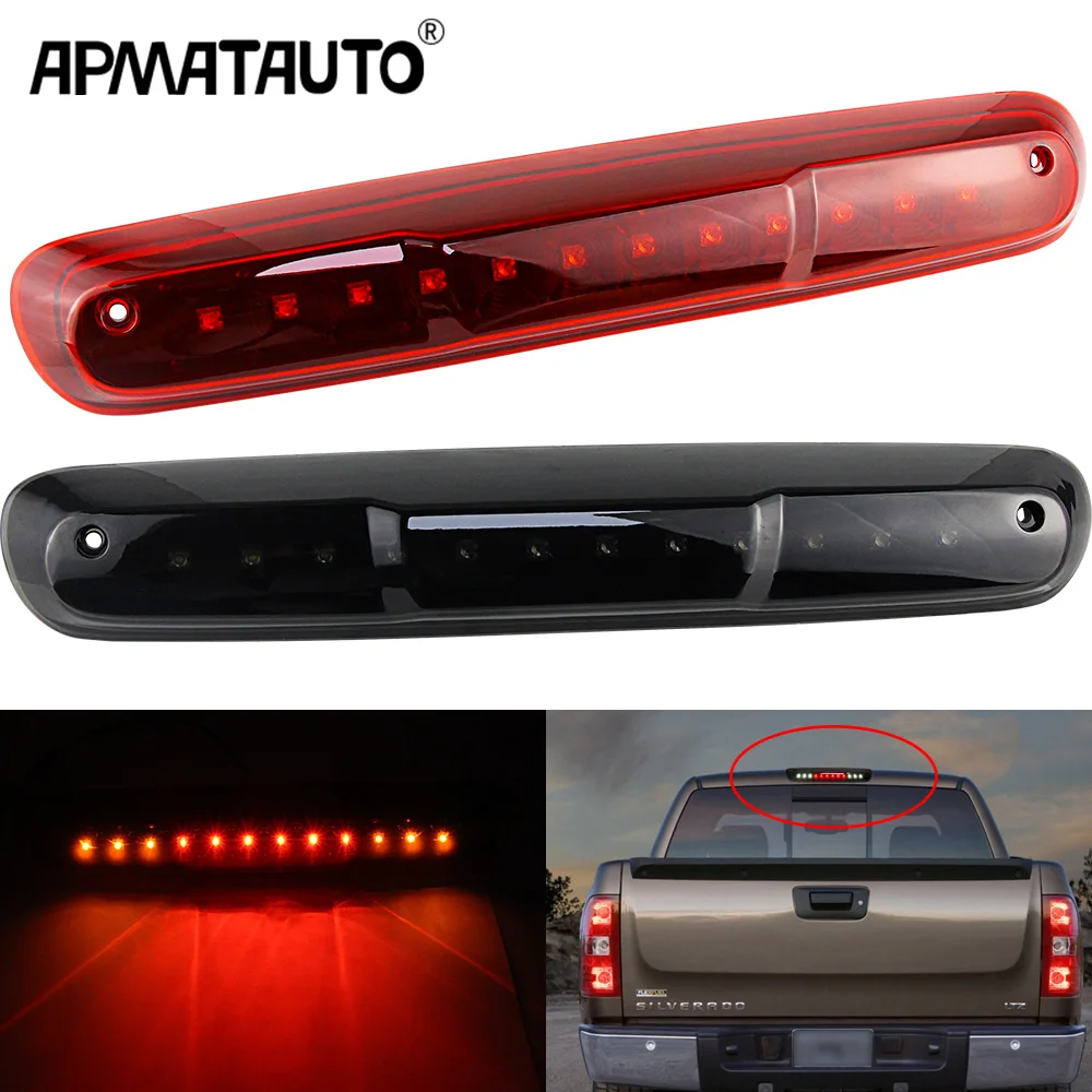 3RD Third Brake Light, Rear Tail Light Lamp for Chevy Silverado GMC Sierra 1500 2500 3500 HD 2007- 2013,For Hummer H3T 2009-2010