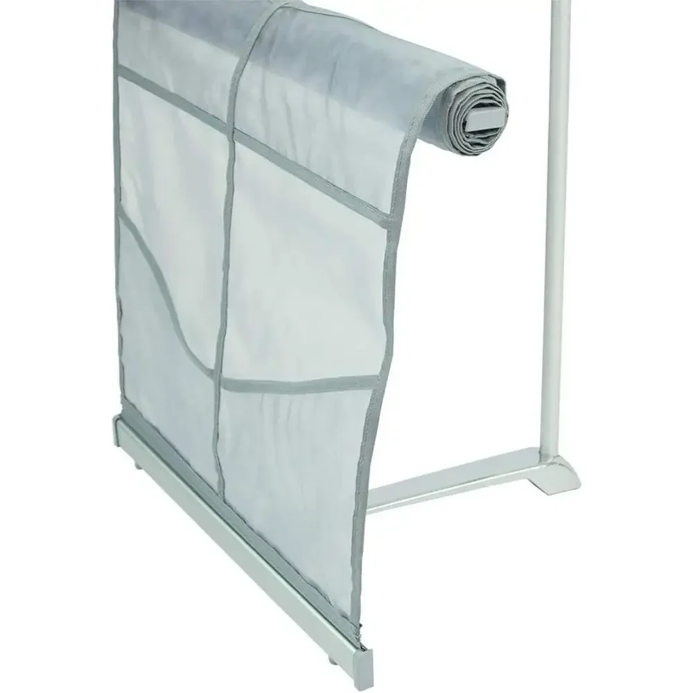 Portable 8-Pocket Literature Stand with Carrying Bag - Collapsible Rack for Trade Shows & Business Events