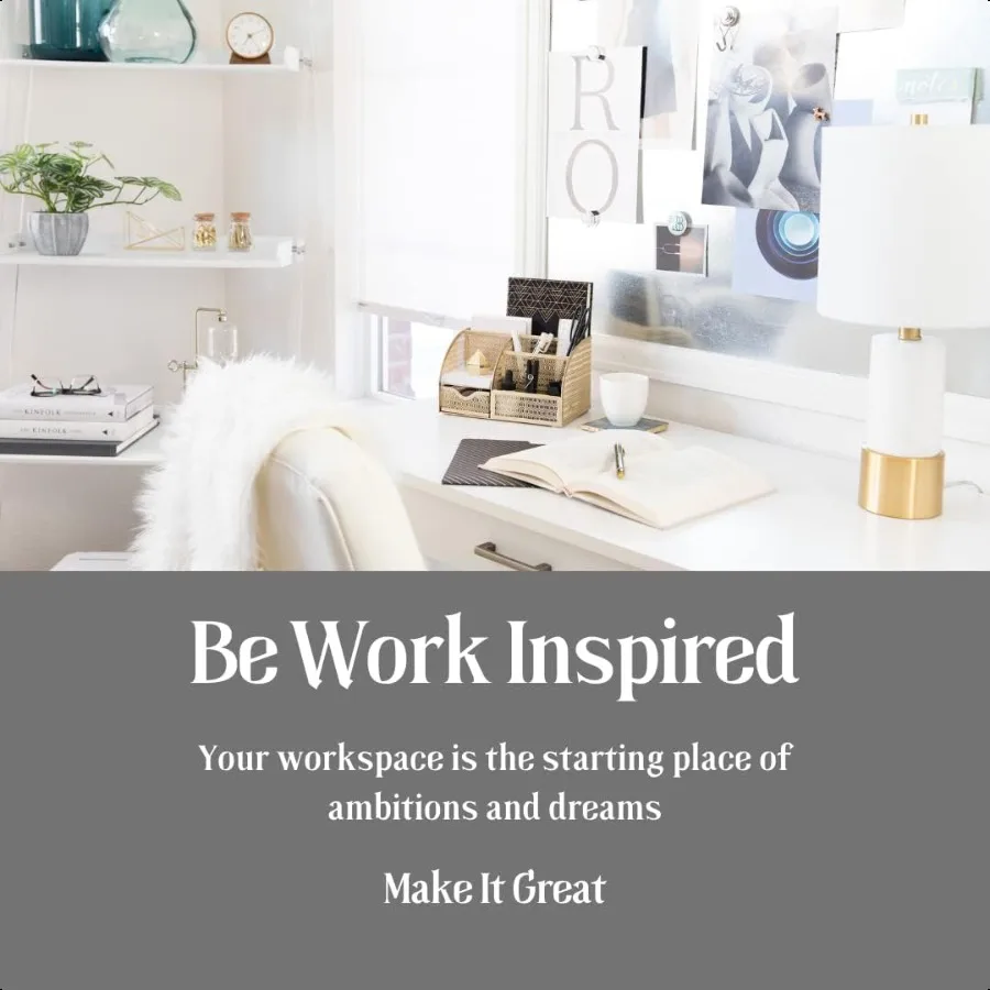 منظم مكتب ذهبي مع درج صغير علبة مكتب وملحقات حامل قلم رصاص للوازم المكتبية والملحقات