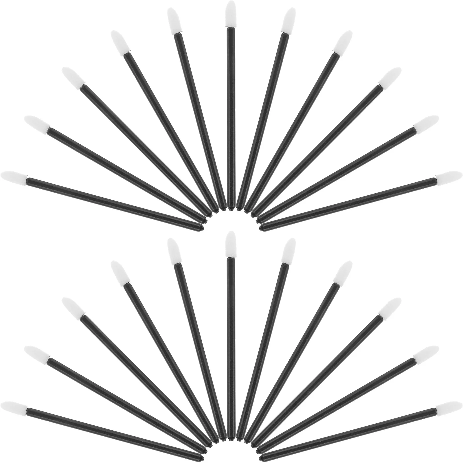 แปรงทาปากแบบใช้แล้วทิ้ง 50 ชิ้น อุปกรณ์แต่งหน้า แปรงทาลิปสติกแบบขนกำมะหยี่ สำหรับลิปกลอส อุปกรณ์เสริมความงามสำหรับร้านเสริมสวย แปรงทาปากแบบใช้แล้วทิ้ง