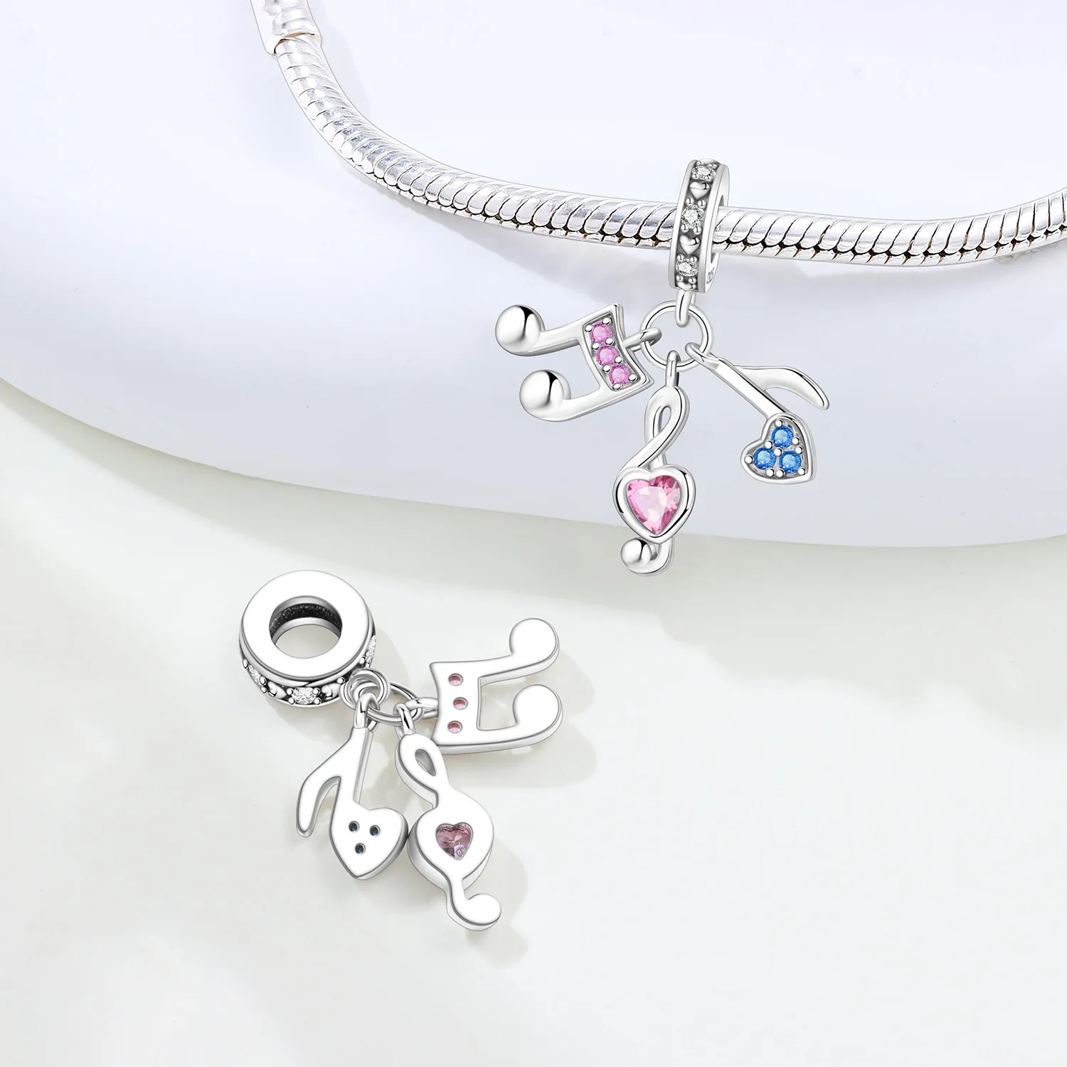Orstarry S925 Sterling Silver Charm Headphones Musical Note Daily Essentials Pendants For Bracelet DIY Jewelry Making Women Gift view 6