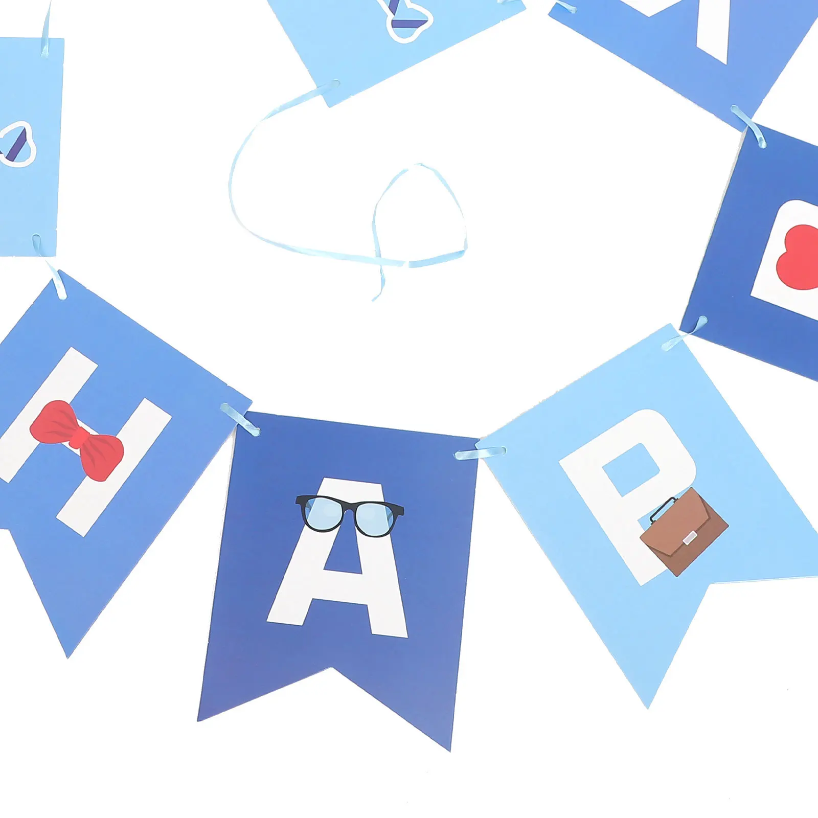 

1Set Father's Day Banner Set Happy Father's Day Party Decorations Balloons Hanging Bunting Decorative Party Supplies