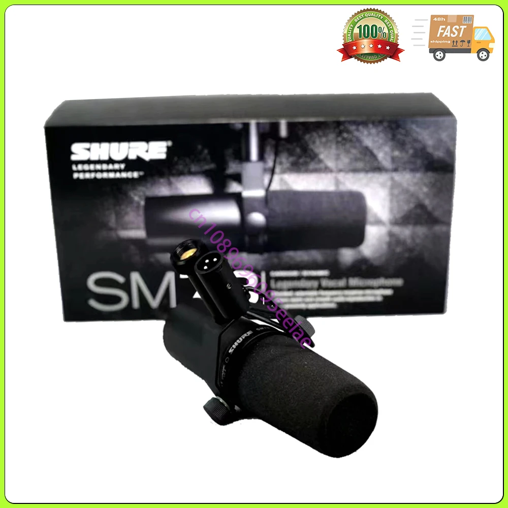 Original SHURE SM7B Cardioid Vocal Microphone Studio Selectable Frequency Microfone Live Recording Podcasting Brocasting