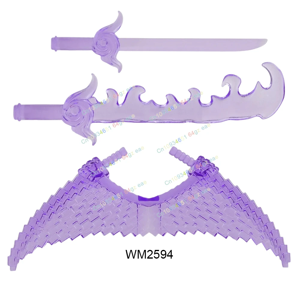 حار أنيمي اكسسوارات الطوب جمع التعليمية اللبنات هدية الكريسماس لعب للأطفال WM6167 WM2592 WM2593 WM2594
